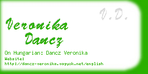 veronika dancz business card